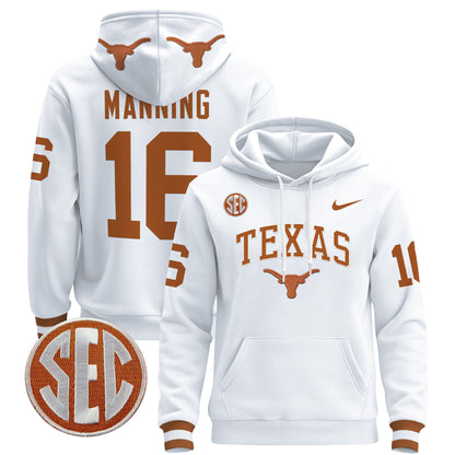 Texas Longhorns 2024 Pullover Hoodie V3 - All Stitched