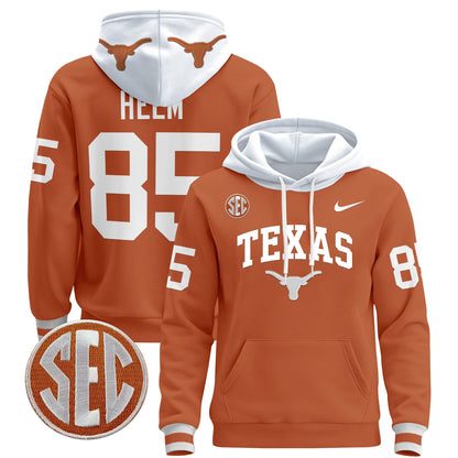 Texas Longhorns 2024 Pullover Hoodie V3 - All Stitched