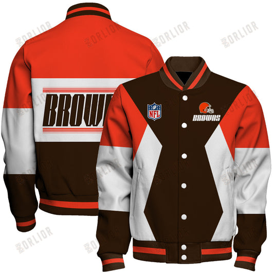 Cleveland Browns National Football League 2024 Unique Design Unisex Varsity Jacket