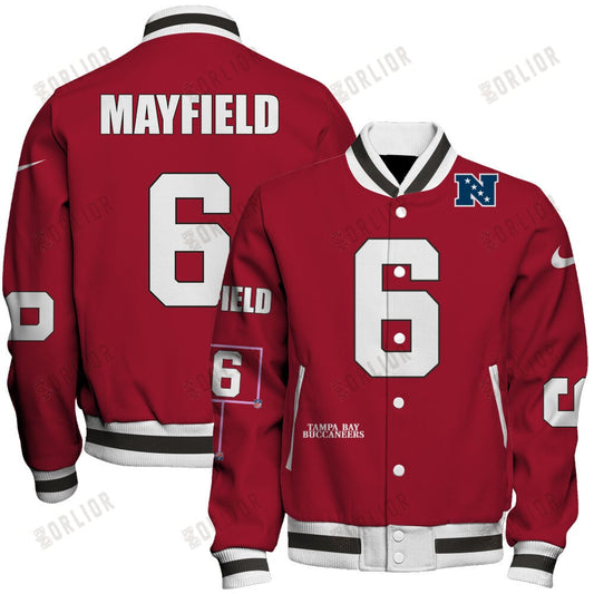 Baker Mayfield #6 Tampa Bay Buccaneers National Football League 2024 Unique Design Unisex Varsity Jacket