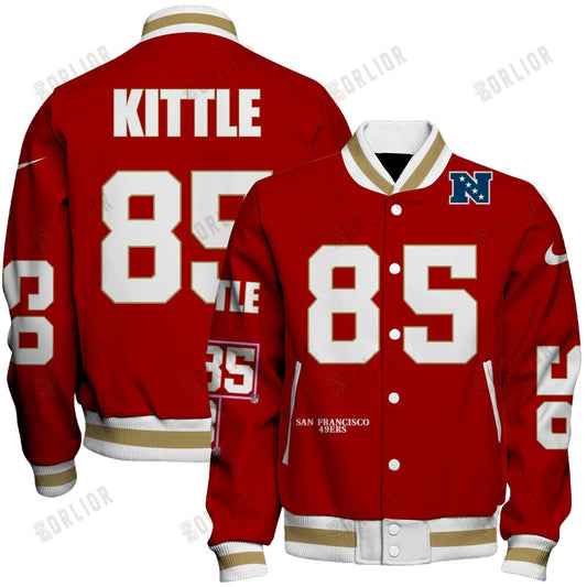 George Kittle #85 San Francisco 49ers National Football League 2024 Unique Design Unisex Varsity Jacket