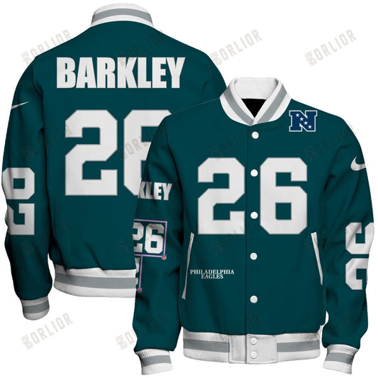 Saquon Barkley #26 Philadelphia Eagles National Football League 2024 Unique Design Unisex Varsity Jacket