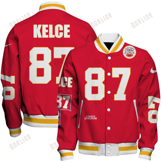 Travis Kelce #87 Kansas City Chiefs National Football League 2024 Unique Design Unisex Varsity Jacket
