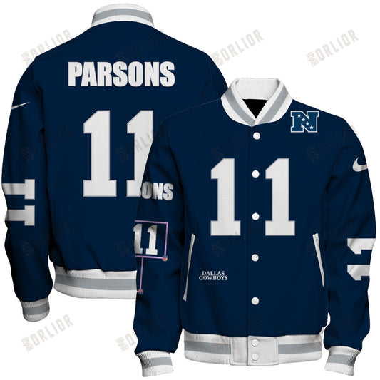 Micah Parsons #11 Dallas Cowboys National Football League 2024 Unique Design Unisex Varsity Jacket