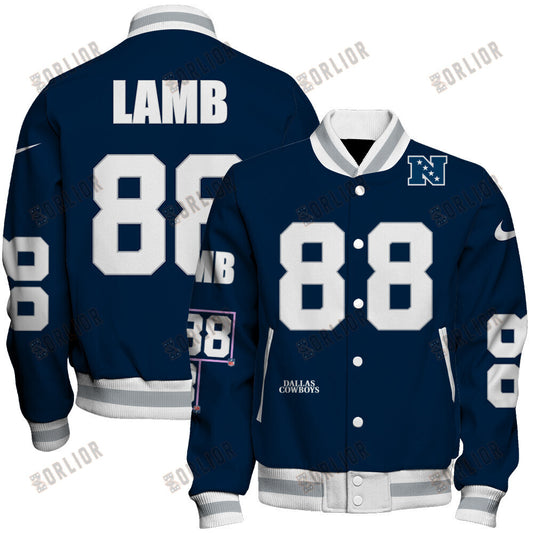 CeeDee Lamb #88 Dallas Cowboys National Football League 2024 Unique Design Unisex Varsity Jacket