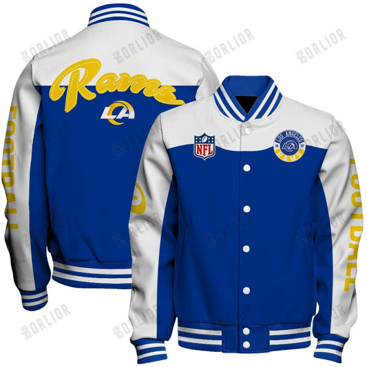 Los Angeles Rams National Football League 2024 Face Any Weather Unisex Varsity Jacket