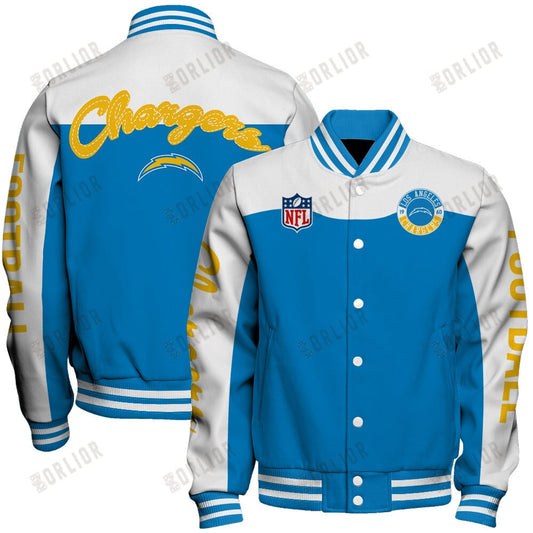 Los Angeles Chargers National Football League 2024 Face Any Weather Unisex Varsity Jacket