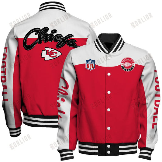 Kansas City Chiefs National Football League 2024 Face Any Weather Unisex Varsity Jacket