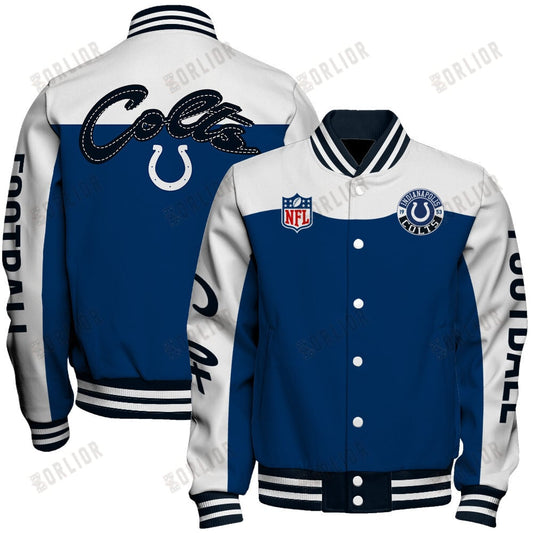 Indianapolis Colts National Football League 2024 Face Any Weather Unisex Varsity Jacket