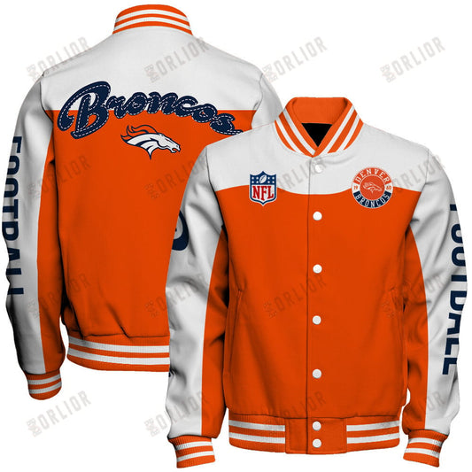 Denver Broncos National Football League 2024 Face Any Weather Unisex Varsity Jacket