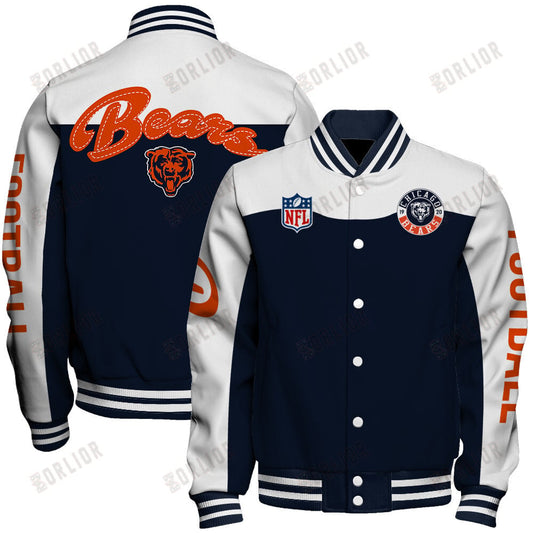 Chicago Bears National Football League 2024 Face Any Weather Unisex Varsity Jacket