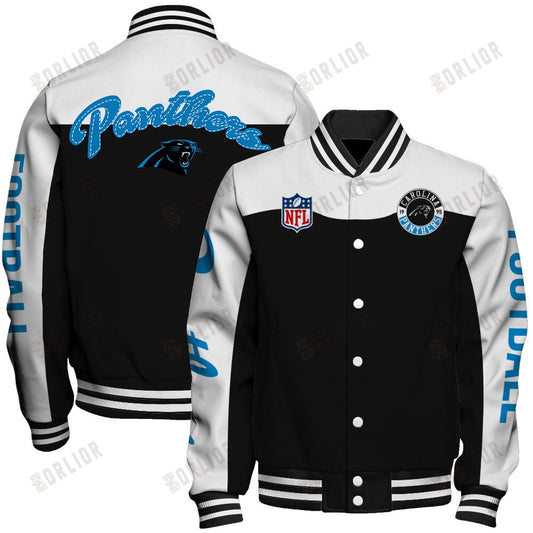 Carolina Panthers National Football League 2024 Face Any Weather Unisex Varsity Jacket