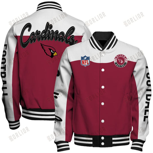 Arizona Cardinals National Football League 2024 Face Any Weather Unisex Varsity Jacket