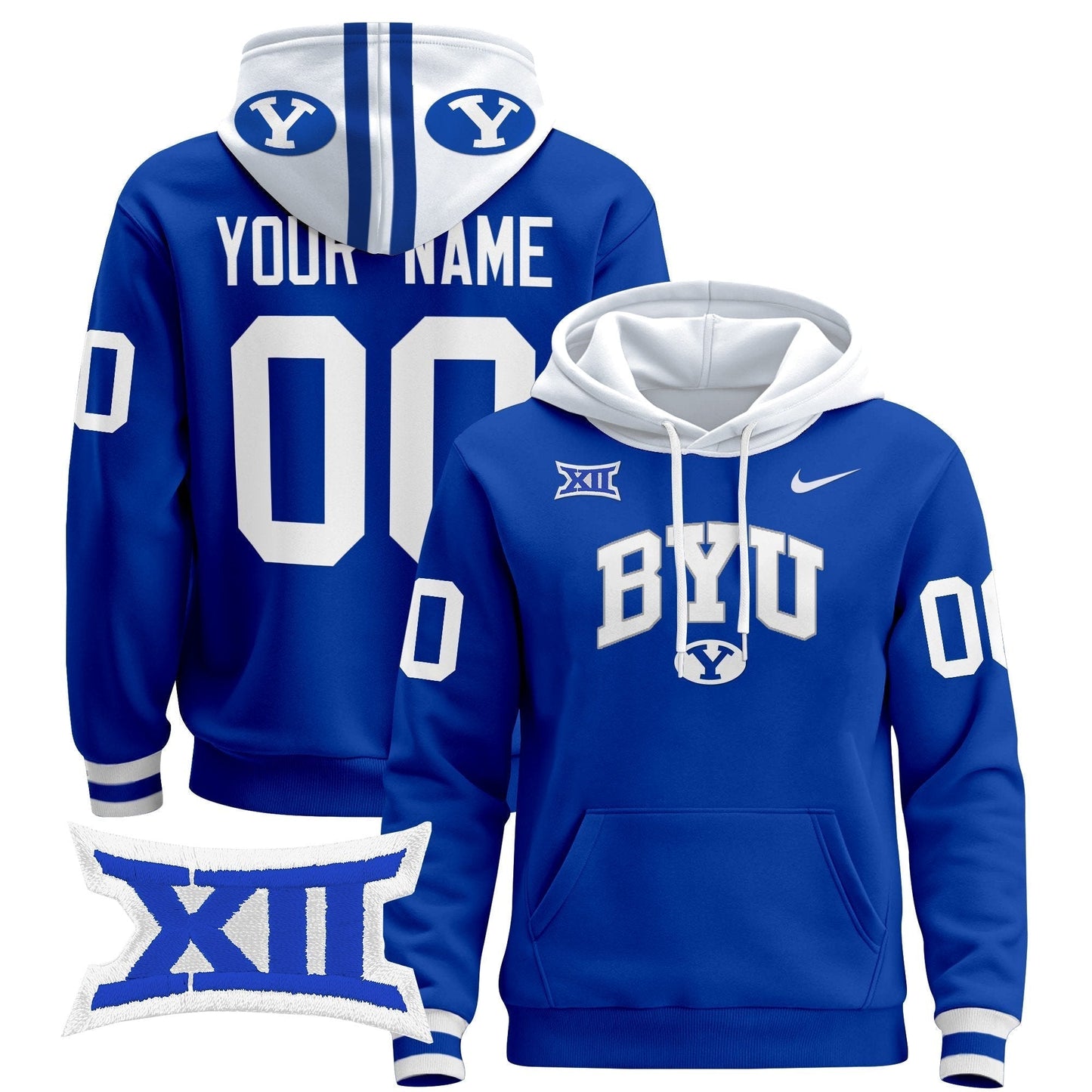 BYU Cougars 2024 Custom Pullover Hoodie V3