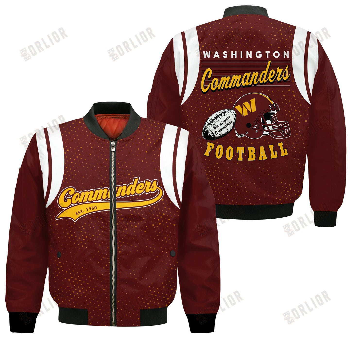 Washington Commanders National Football League 2024 Make Your Mark Bomber Jacket
