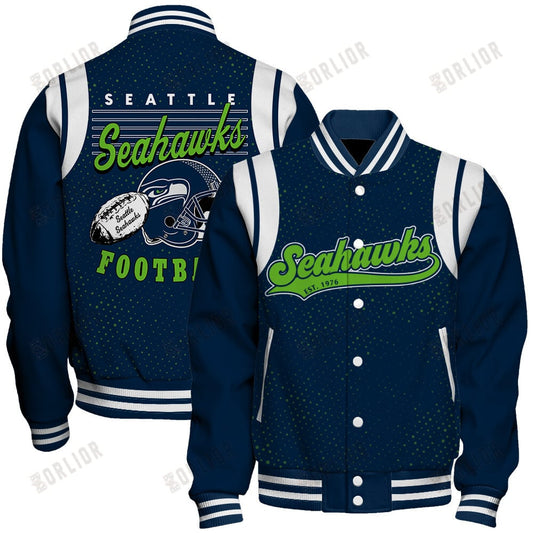 Seattle Seahawks National Football League 2024 Make Your Mark Unisex Varsity Jacket