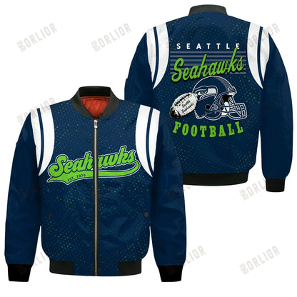 Seattle Seahawks National Football League 2024 Make Your Mark Bomber Jacket
