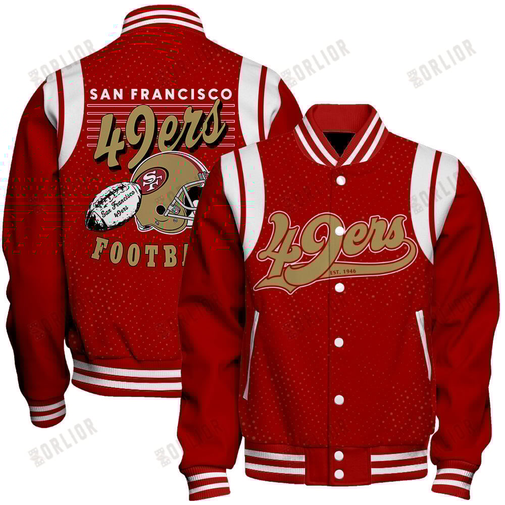 San Francisco 49ers National Football League 2024 Make Your Mark Unisex Varsity Jacket