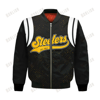 Pittsburgh Steelers National Football League 2024 Make Your Mark Bomber Jacket