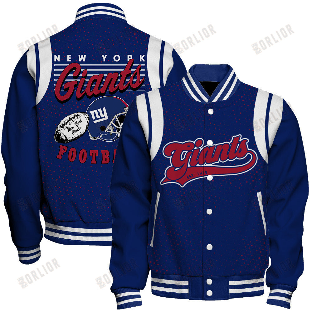 New York Giants National Football League 2024 Make Your Mark Unisex Varsity Jacket
