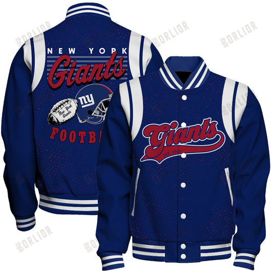 New York Giants National Football League 2024 Make Your Mark Unisex Varsity Jacket