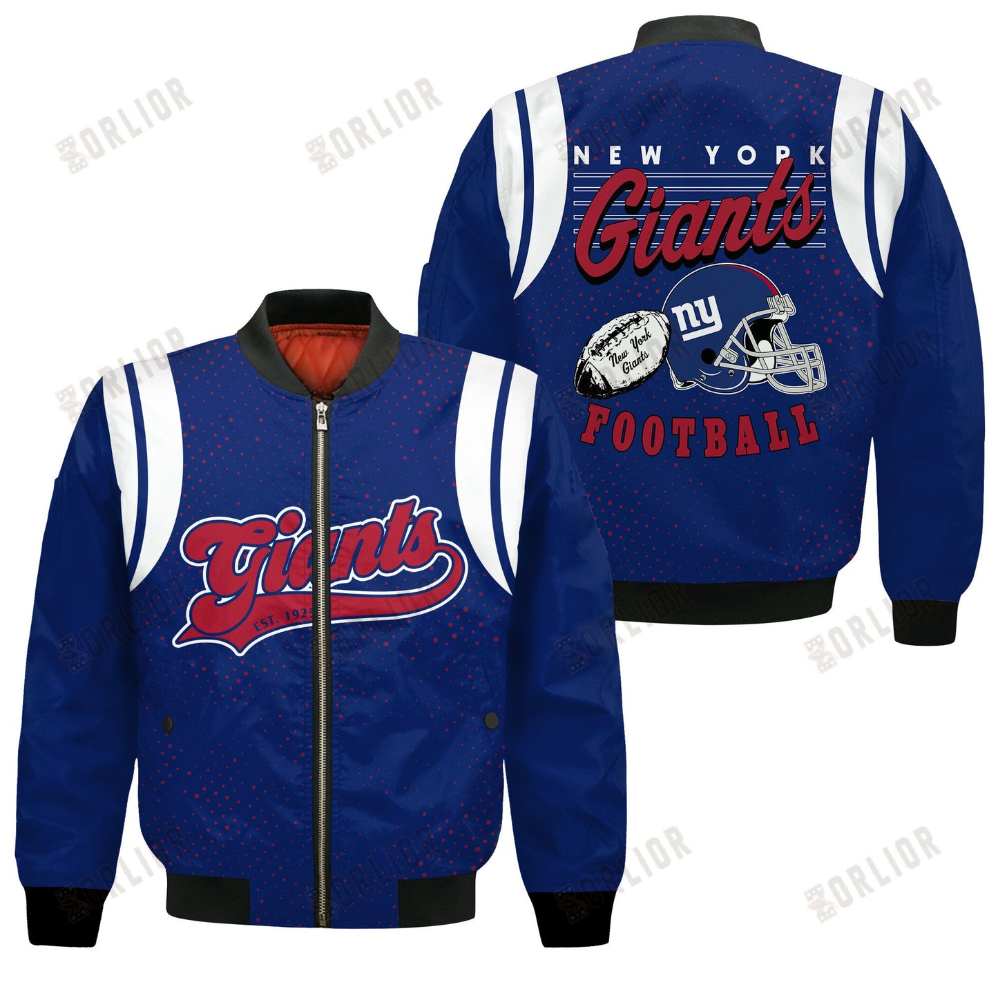 New York Giants National Football League 2024 Make Your Mark Bomber Jacket