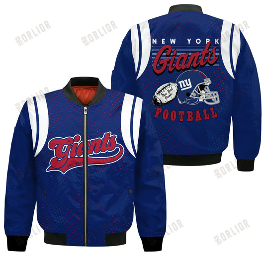 New York Giants National Football League 2024 Make Your Mark Bomber Jacket