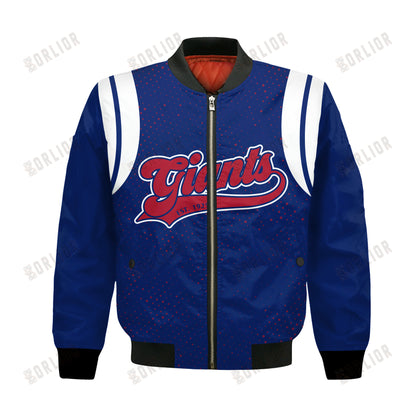 New York Giants National Football League 2024 Make Your Mark Bomber Jacket