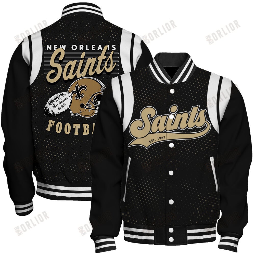 New Orleans Saints National Football League 2024 Make Your Mark Unisex Varsity Jacket