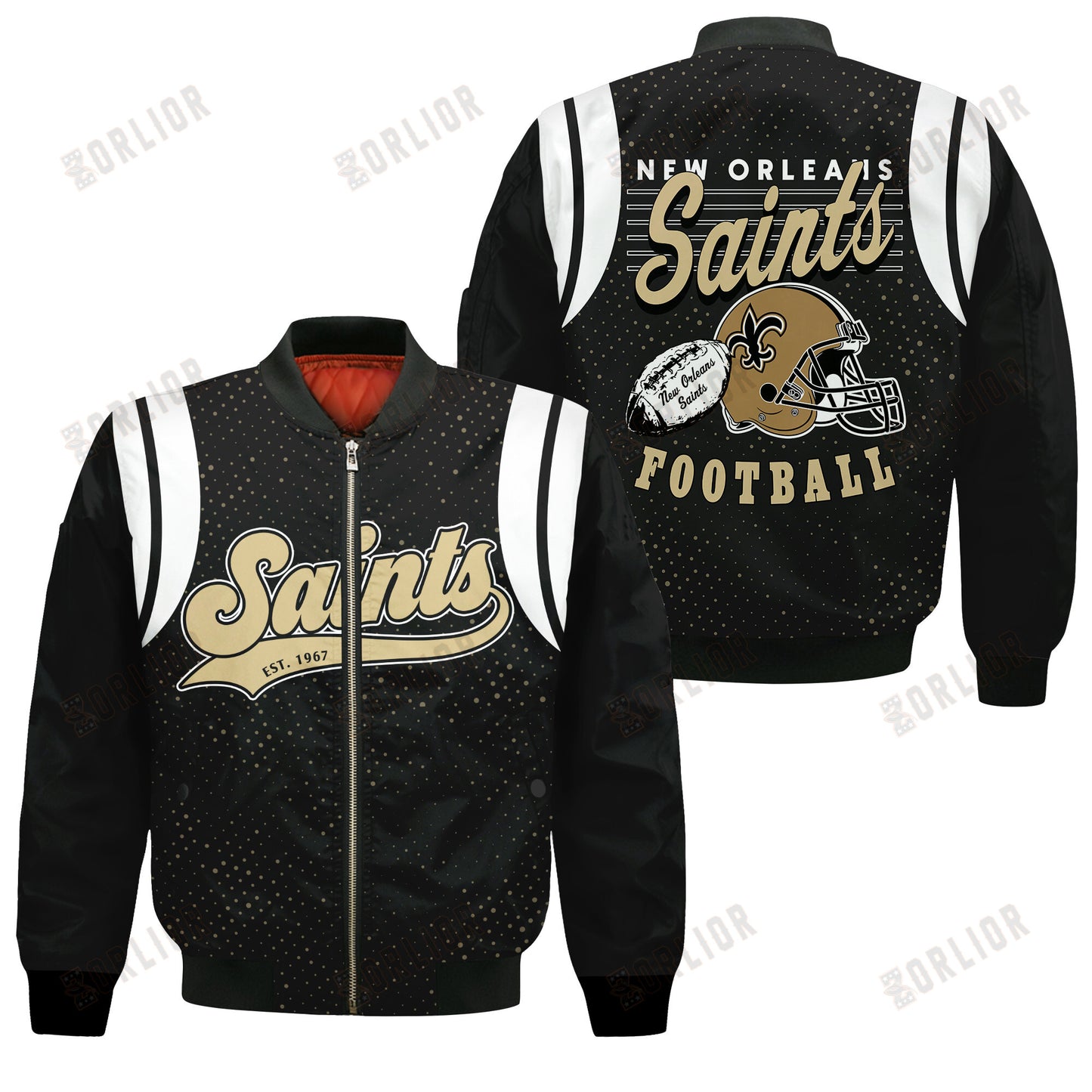 New Orleans Saints National Football League 2024 Make Your Mark Bomber Jacket