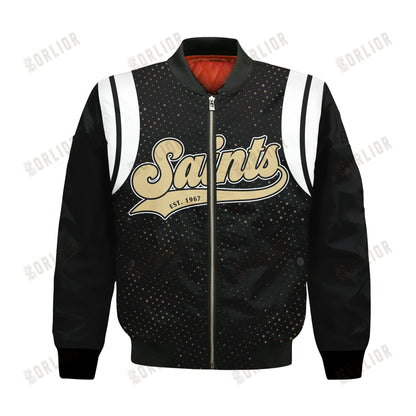 New Orleans Saints National Football League 2024 Make Your Mark Bomber Jacket