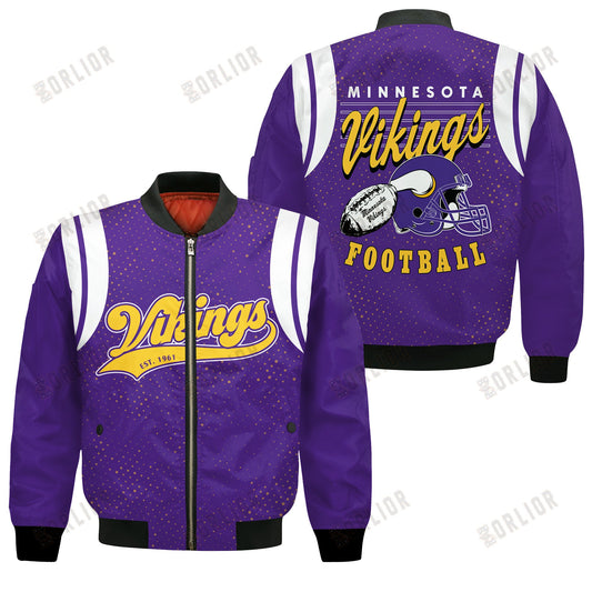 Minnesota Vikings National Football League 2024 Make Your Mark Bomber Jacket