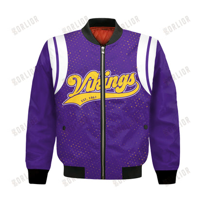 Minnesota Vikings National Football League 2024 Make Your Mark Bomber Jacket
