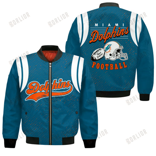 Miami Dolphins National Football League 2024 Make Your Mark Bomber Jacket
