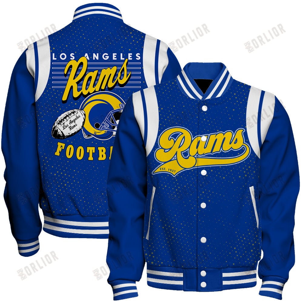 Los Angeles Rams National Football League 2024 Make Your Mark Unisex Varsity Jacket