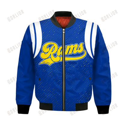 Los Angeles Rams National Football League 2024 Make Your Mark Bomber Jacket