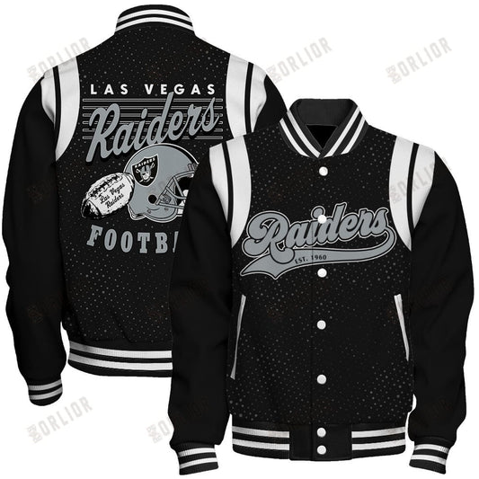 Las Vegas Raiders National Football League 2024 Make Your Mark Unisex Varsity Jacket