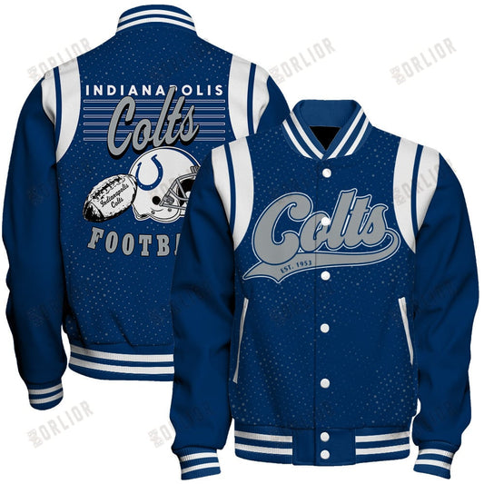 Indianapolis Colts National Football League 2024 Make Your Mark Unisex Varsity Jacket