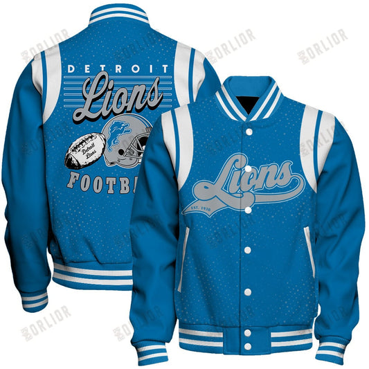 Detroit Lions National Football League 2024 Make Your Mark Unisex Varsity Jacket