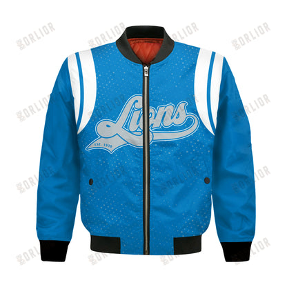 Detroit Lions National Football League 2024 Make Your Mark Bomber Jacket