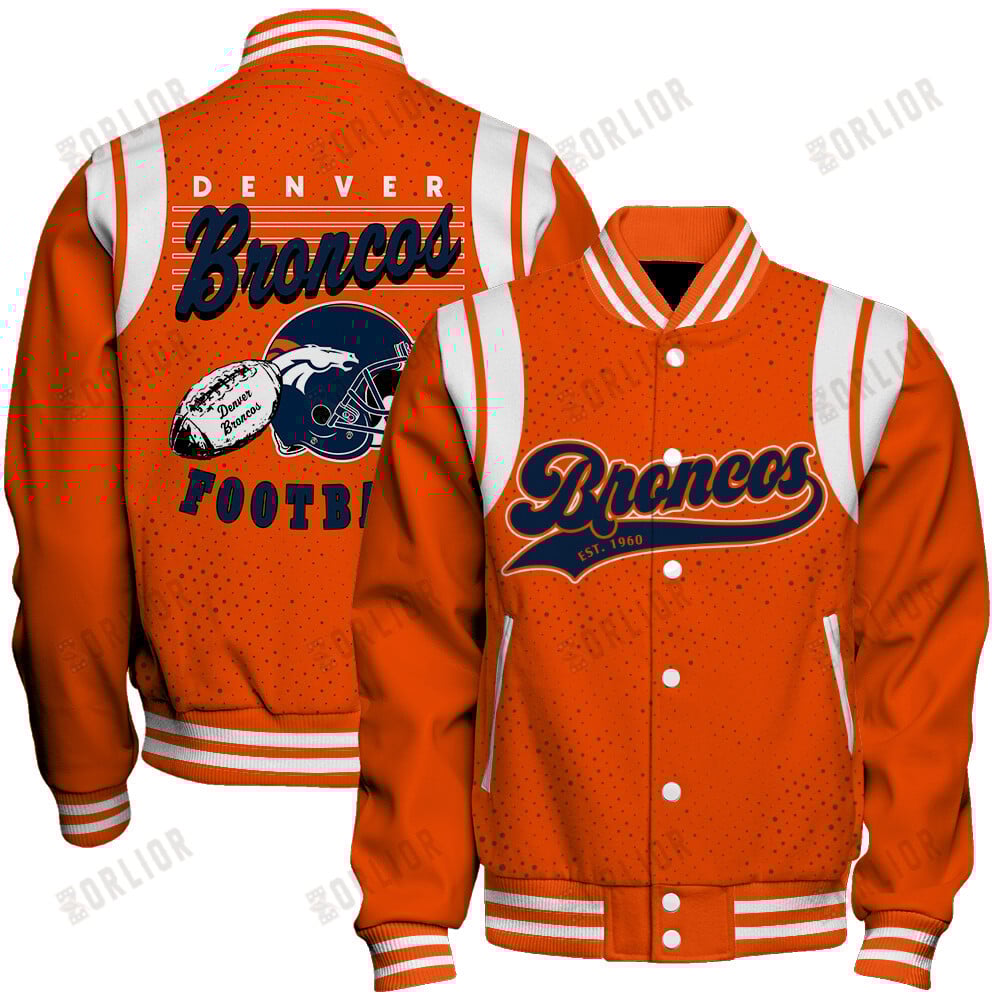 Denver Broncos National Football League 2024 Make Your Mark Unisex Varsity Jacket