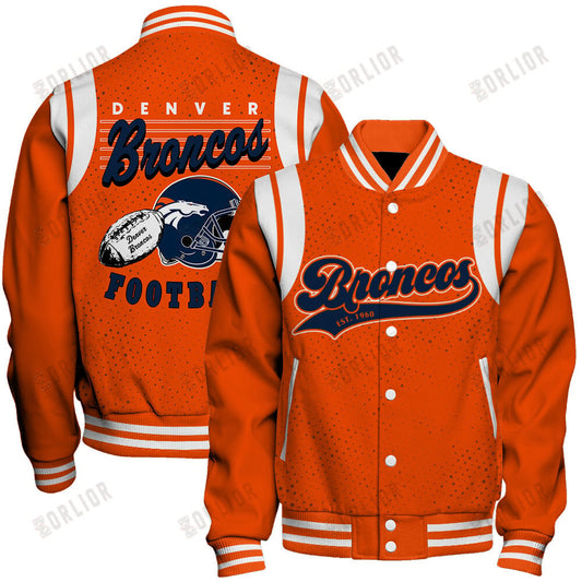 Denver Broncos National Football League 2024 Make Your Mark Unisex Varsity Jacket