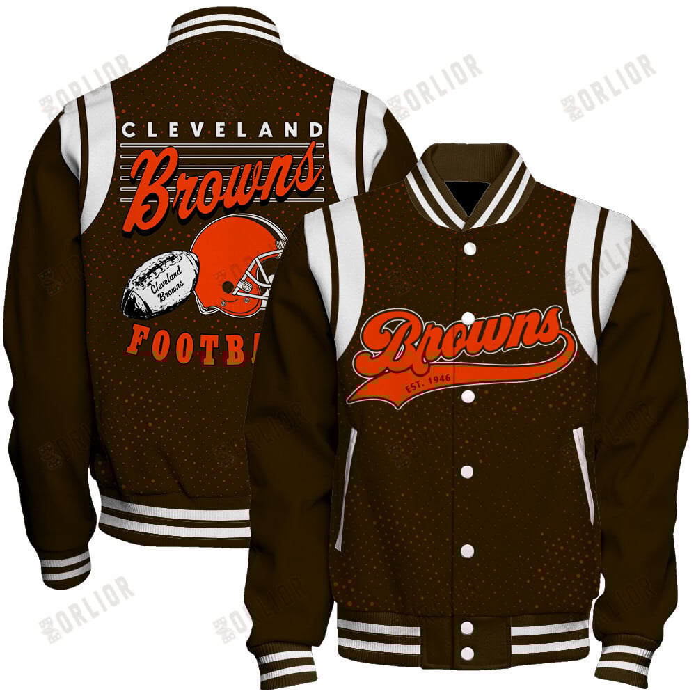Cleveland Browns National Football League 2024 Make Your Mark Unisex Varsity Jacket