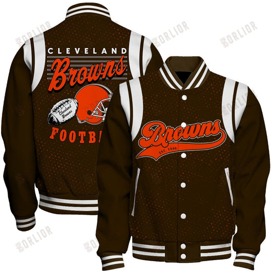 Cleveland Browns National Football League 2024 Make Your Mark Unisex Varsity Jacket