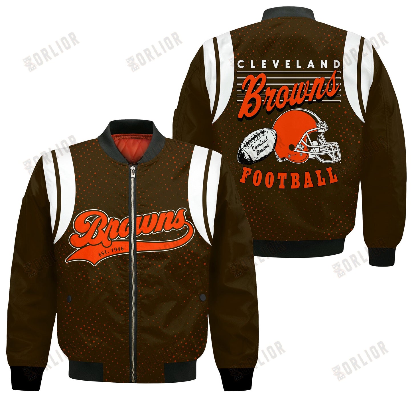 Cleveland Browns National Football League 2024 Make Your Mark Bomber Jacket