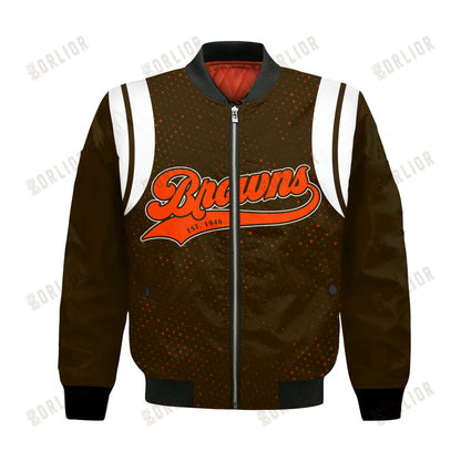 Cleveland Browns National Football League 2024 Make Your Mark Bomber Jacket