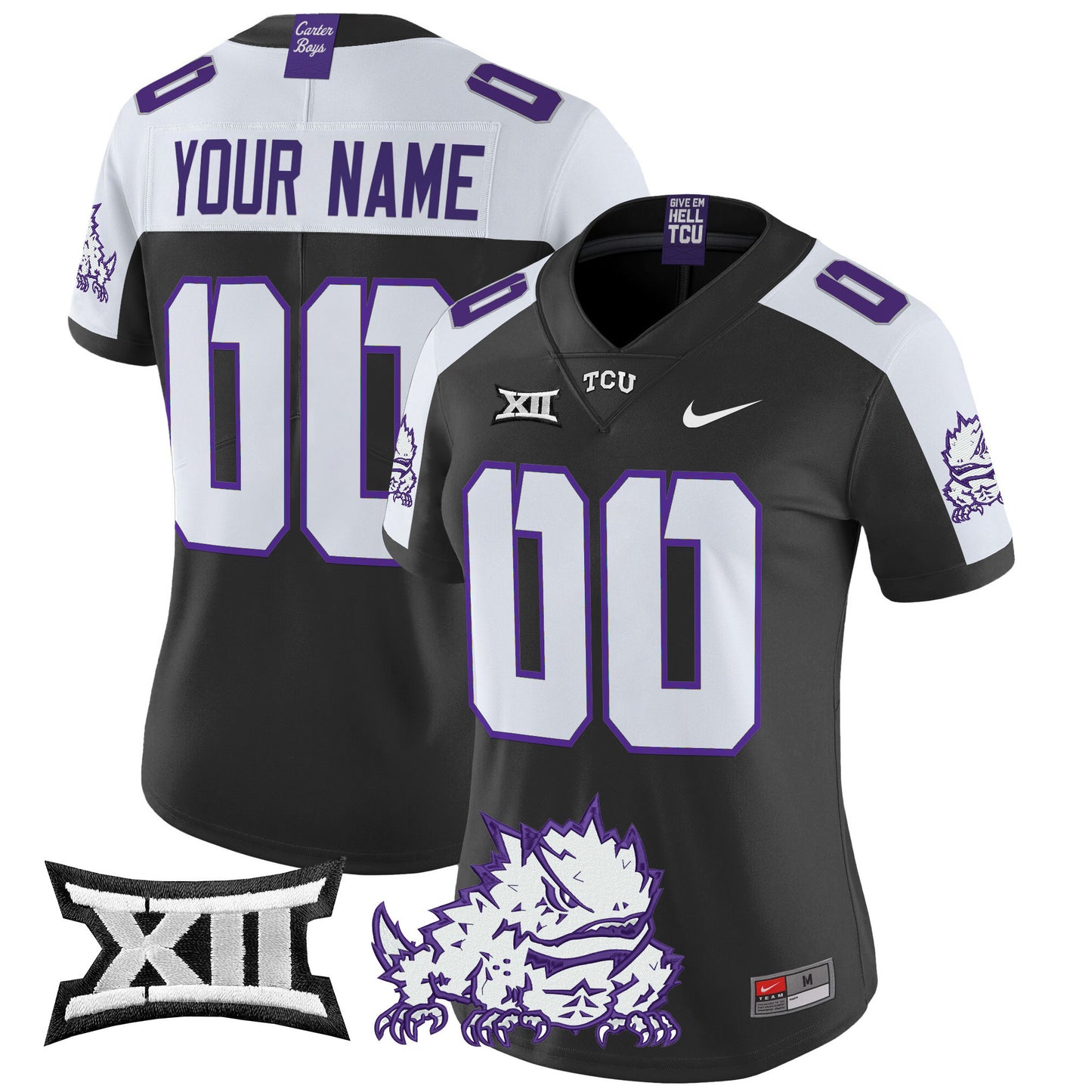 TCU Horned Frogs 2025 Vapor Limited Custom Jersey - All stitched