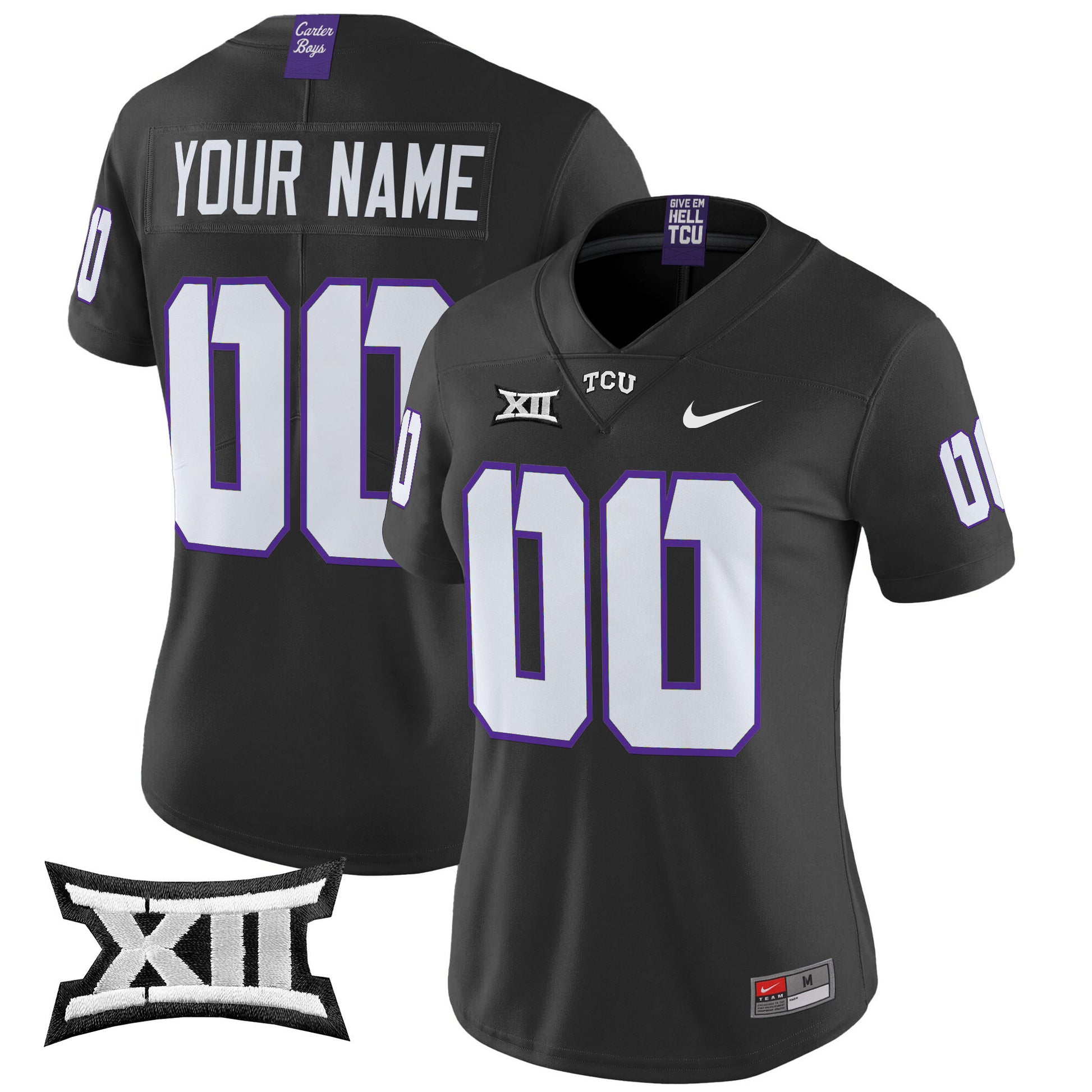 TCU Horned Frogs 2025 Vapor Limited Custom Jersey - All stitched