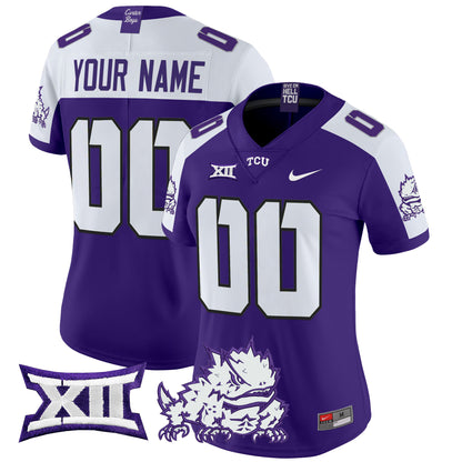 TCU Horned Frogs 2025 Vapor Limited Custom Jersey - All stitched
