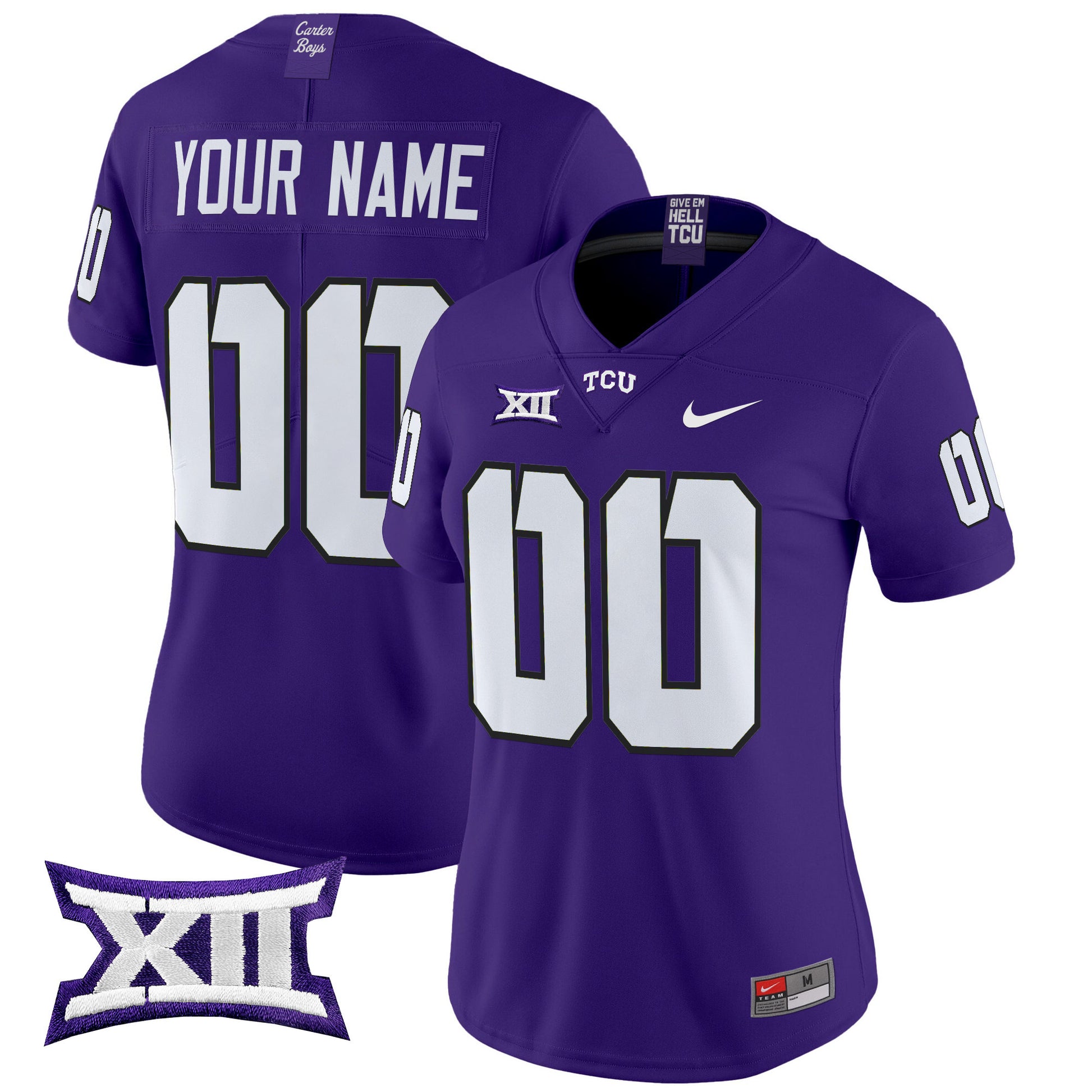 TCU Horned Frogs 2025 Vapor Limited Custom Jersey - All stitched